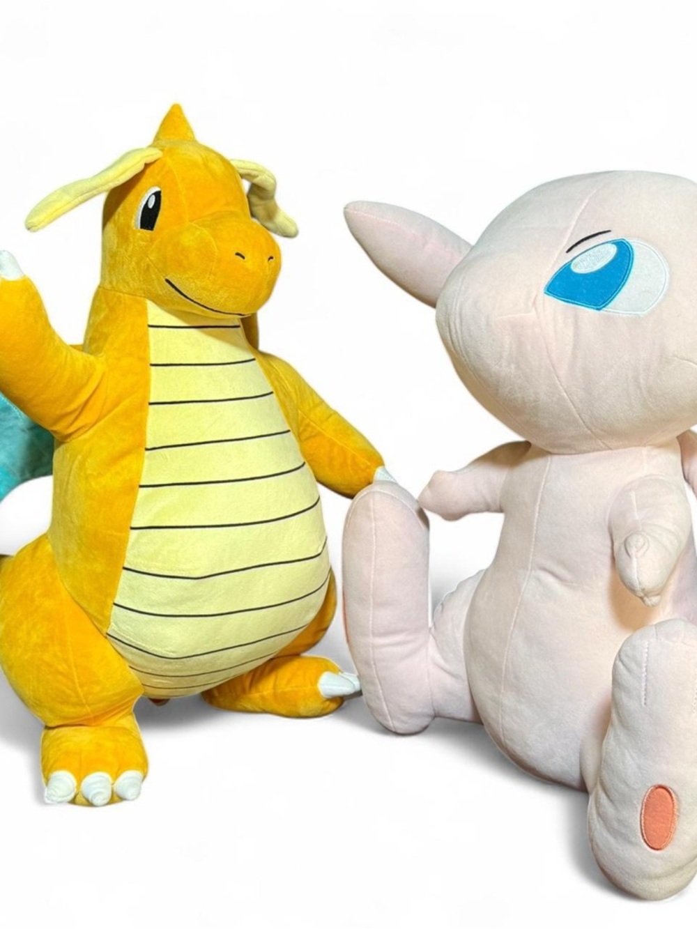 Pokémon Plush Lot Large Dragonite & Mew 20-24” Officially Licensed Soft